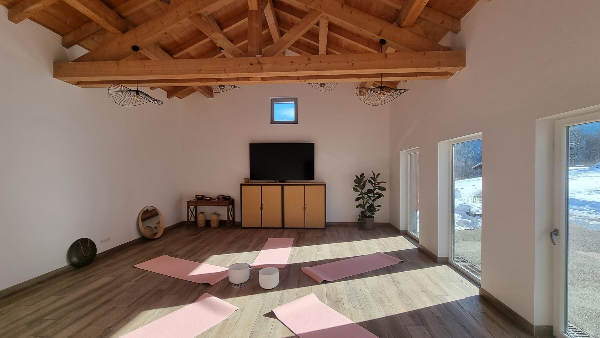 Retraite Yoga Vosges Salle Yoga